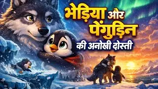 Penguin Aur Wolf Ki Dosti ❄️🐧 | Emotional Ice Age Story | Hindi Moral Story | 3D Animation