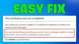 How To Fix “Cannot Install Corel Draw X8 Because Another Version is Already Installed”