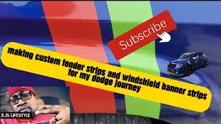 making custom vinyl fender strips and windshield banner dodge hash marks (DODGE JOURNEY)