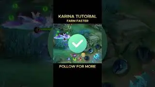✅ Karina Tutorial Farm Smarter by Yume #mobilelegends #mlbb #mlbbtutorial #karina #mlbbkarina