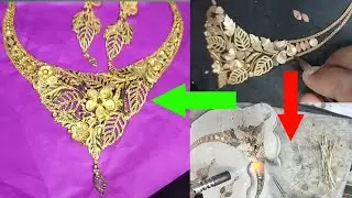 (part -2) How to Make a 24k Gold Necklace with a Unique Pattern - Professional Goldsmith Tutorial