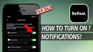 How to Turn on BeReal Notifications on iPhone | How to Fix Bereal Notification Not Showing Up