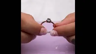 Natural Salt and Pepper Diamond Ring 0.55CT Pentagon Rose Cut