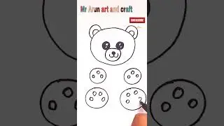 How to draw a teddy bear with heart for Valentine's day special/KIDS ARTBOX#shorts #ytshorts#viral