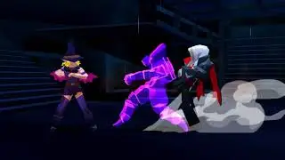 Demon wings. Vampire fangs. [Vita Fighters]