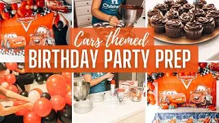 CARS THEMED BIRTHDAY PARTY PREP // DIY BALLOON GARLAND // 2ND BIRTHDAY PARTY TIPS & TRICKS