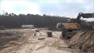 Wykonywanie nasypu   Węzeł Nr 4   Łącznica Nr 1