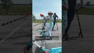 Private coaching @popcornskateschool  . #skateboard#skateclass#inlineskate#scooters#outdoorkids