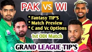 PAK vs WI 1st ODI MATCH BOARD PREVIEW TAMIL | Captain,Vice-captain Option |  Fantasy Tips Tamil