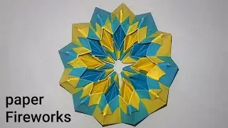 How To Fold Easy Origami Magic Circle Fireworks | paper craft easy | origami antistress paper toys
