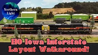 HO Scale Iowa Interstate ES44AC Layout Walkaround SPECIAL!