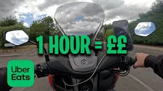 How Much Did I Make Delivering With Uber Eats in 1 HOUR?
