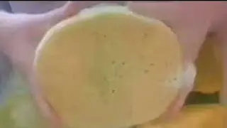 ASMR ~ Super Sudsy Oval Grout Sponge Squeezing || Part 1