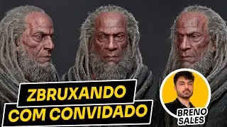 ZBruxando com Convidado! Breno Sales da Grassetti Studios #zbrush #sculpting