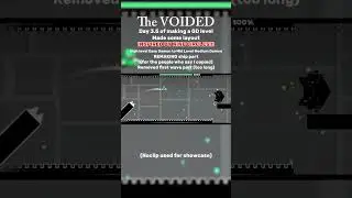 UPDATE!!! Level Name: The VOIDED #geometrydash #gdlevels #gaming #geometrydashshowcase #gd #gddemon