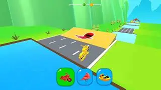 Scoty Shape Shifting All Levels Gameplay Car Helicopter Cycle Motorcycle Racing Game Ep-176