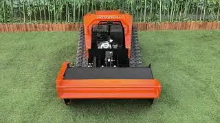 Remote controlled flail mower (MTSK800 with flail mower)