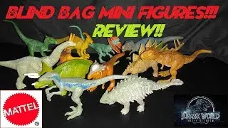 Mattel Jurassic World: Fallen Kingdom Blind Bag Mini's Reviews! All of wave 1!!