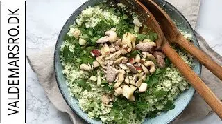 Blomkålssalat - den bedste opskrift på salat med blomkål, mandler og æbler