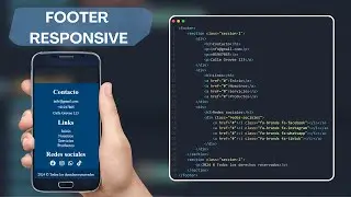 Footer responsive con HTML y CSS