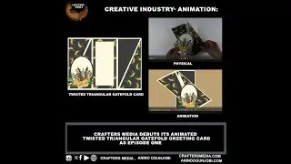 Twisted Triangular Gatefold Card  Animated