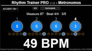 49 BPM _Quintuplets (Accent On 1)