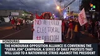 Honduran Opposition Alliance calls for nationwide protests