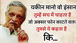 The person who truly loves you is Gulzar Shayari heart touching quotes motivational