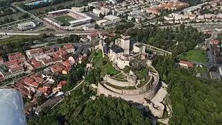 Trencin Castle from above. Trencin, Slovakia 🇸🇰