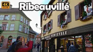 🇫🇷 Ribeauvill&eacute; - The Magic of Christmas, Alsace, France - Complete Walking Tour - 4K 60fps