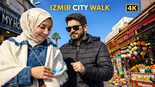 Izmir City Walk | Alsancak &rarr; Konak &mdash; Streets & Sea in 4K