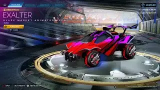 ROCKET LEAGUE ITEM SHOP - *NEW* Purple Exalter Black Market Decal - 04.03.21