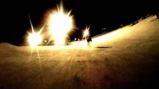 Night ski at Pomerelle....