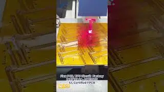 Flex PCB production process - laser punching  #pcb#laser #electronic #pcbdesign #electrical