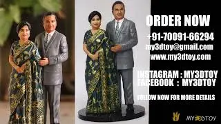 Couple 3D Miniature | 3D Miniature Dolls For Your Parents | MY3DTOY #3dminiature