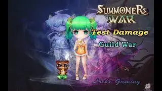 Summoners War ~ Charlotte Wind Occult Girl Test Damage and Guild War