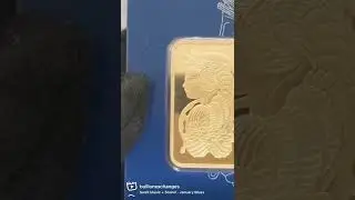 1 oz Gold Bar PAMP Suisse Lady Fortuna Veriscan .9999 Fine #shorts