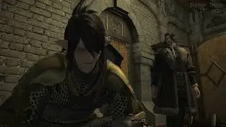 FFXIV - Emmanellain de Fortemps blinking with his eyes closed