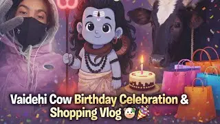 Vaidehi Cow Birthday Celebration & Shopping Vlog 🐮🎉