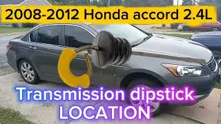 2008-2012(8th generation) Honda Accord 2.4L Transmission dipstick LOCATION 