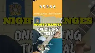 Night Changes in Single String | Super Easy To Play + TAB