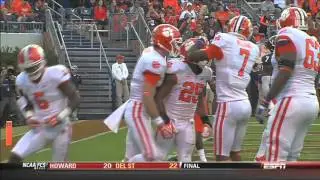 Roderick McDowell touchdown run 2013 Clemson vs Virginia Football Game