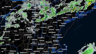 Cold front, heavy rain and street flooding.
