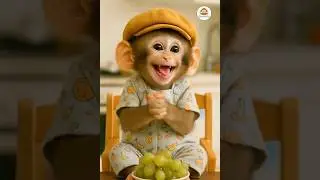 monkey Put the Grape in the Bowl&hellip; Then Clapped for Himself! 😂🍇👏