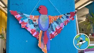 Create A Bird Collage - Make Your Own Magical Bird Art. Paper & Cardboard Craft Ideas for Kids.
