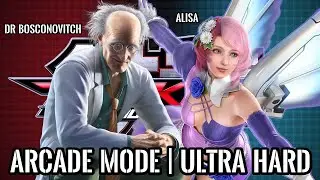 TEKKEN TAG TOURNAMENT 2 | ARCADE MODE | DR BOSCONOVITCH & Alisa | ULTRA HARD | 4K 60FPS