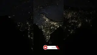 India 🇮🇳 From space in night| India during Diwali 🪔| #shorts #shortsfeed #viralvideo #ytshorts