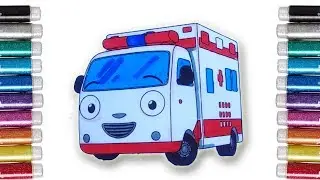Tayo the Little Bus - Mewarnai Alice Tayo Dengan Spidol Untuk Anak