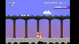 Super Mario Bros Remastered: LL 8-4 P Rank
