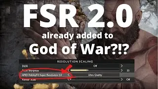 FSR 2.0 added to God of War? Side-by-Side tests and my thoughts